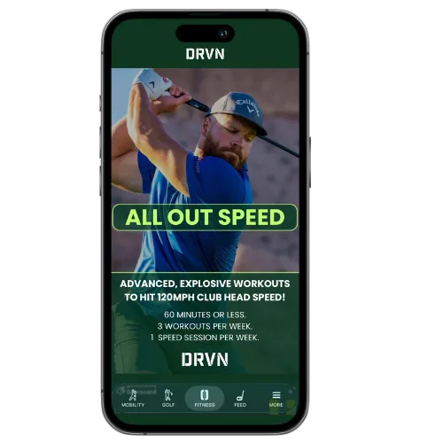 All Out Speed program in the DRVN App