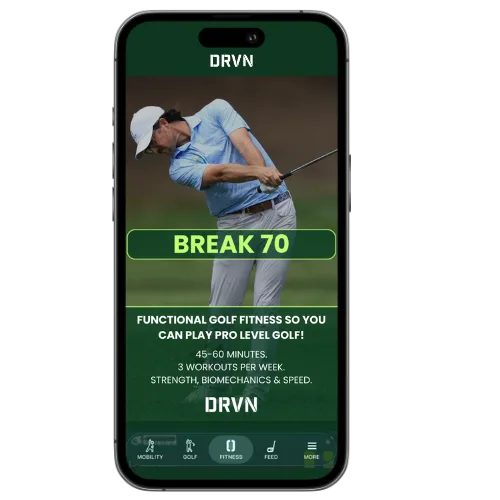 Break 70 program in the DRVN App