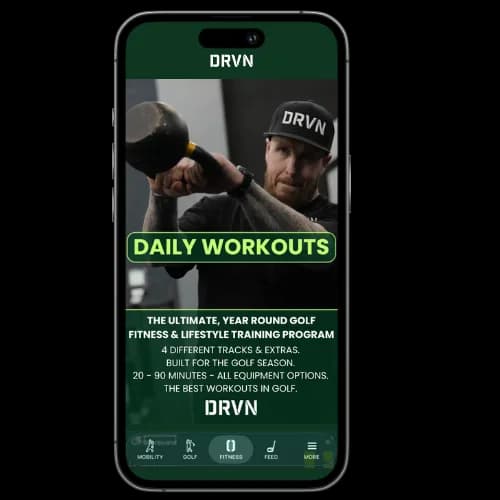 Daily Workouts program in the DRVN App