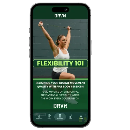Flexibility 101 program in the DRVN App