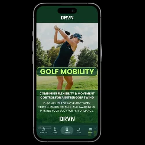 Golf Mobility program in the DRVN App