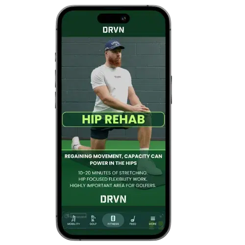 Hip Rehab program in the DRVN App
