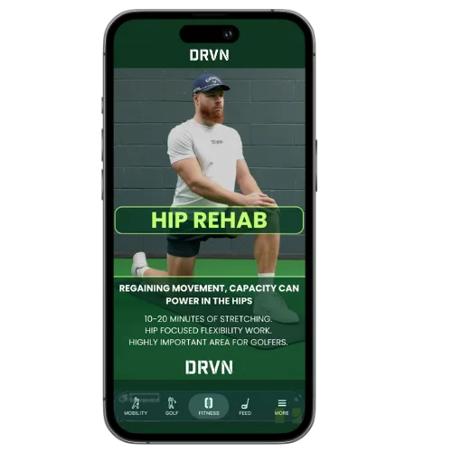 Hip Rehab program in the DRVN App
