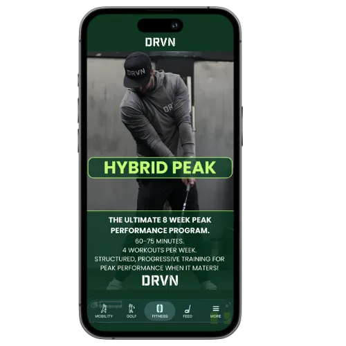 Hybrid Peak program in the DRVN App