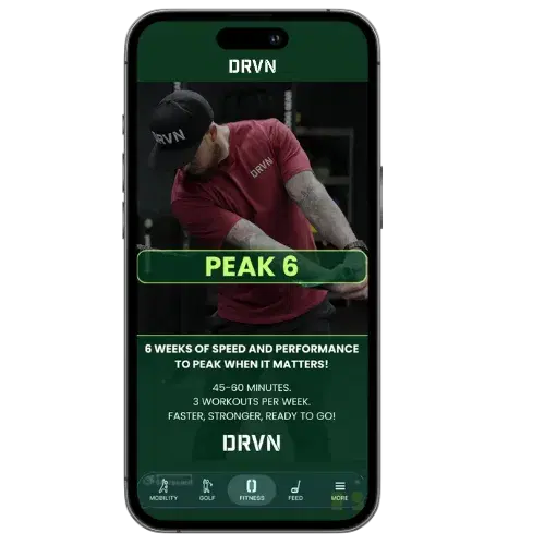Peak 6 program in the DRVN App