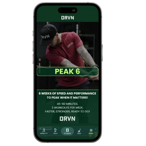 Peak 6 program in the DRVN App