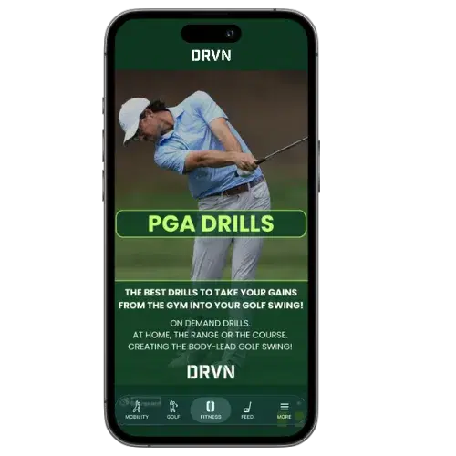 PGA Drills program in the DRVN App