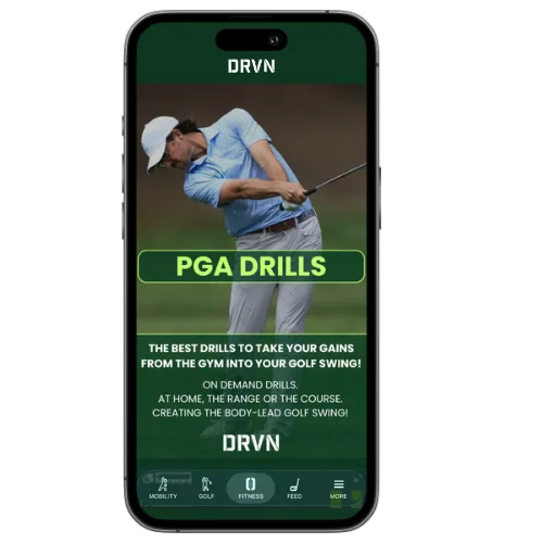 PGA Drills program in the DRVN App