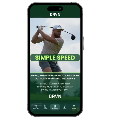 Simple Speed program in the DRVN App