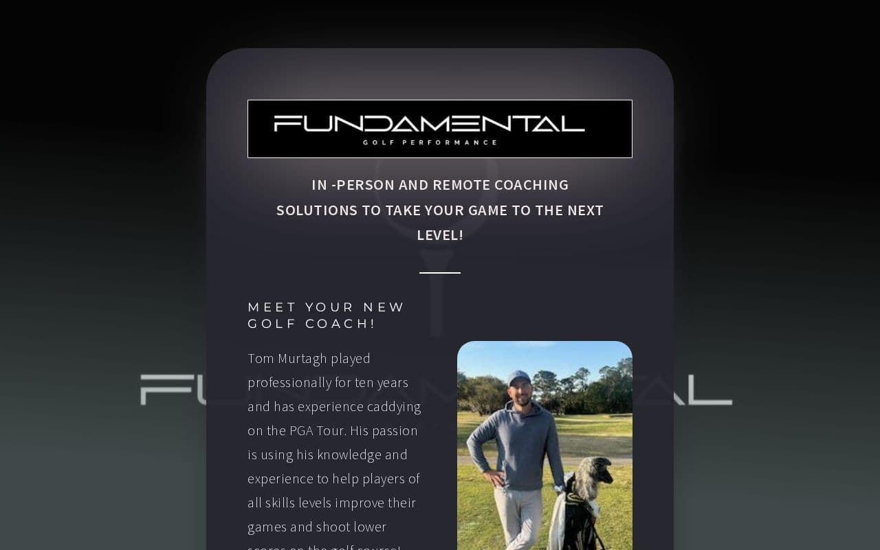 Fundamental Golf Performance