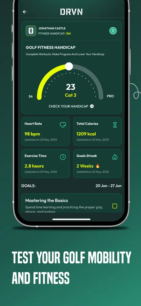 DRVN App screen 1