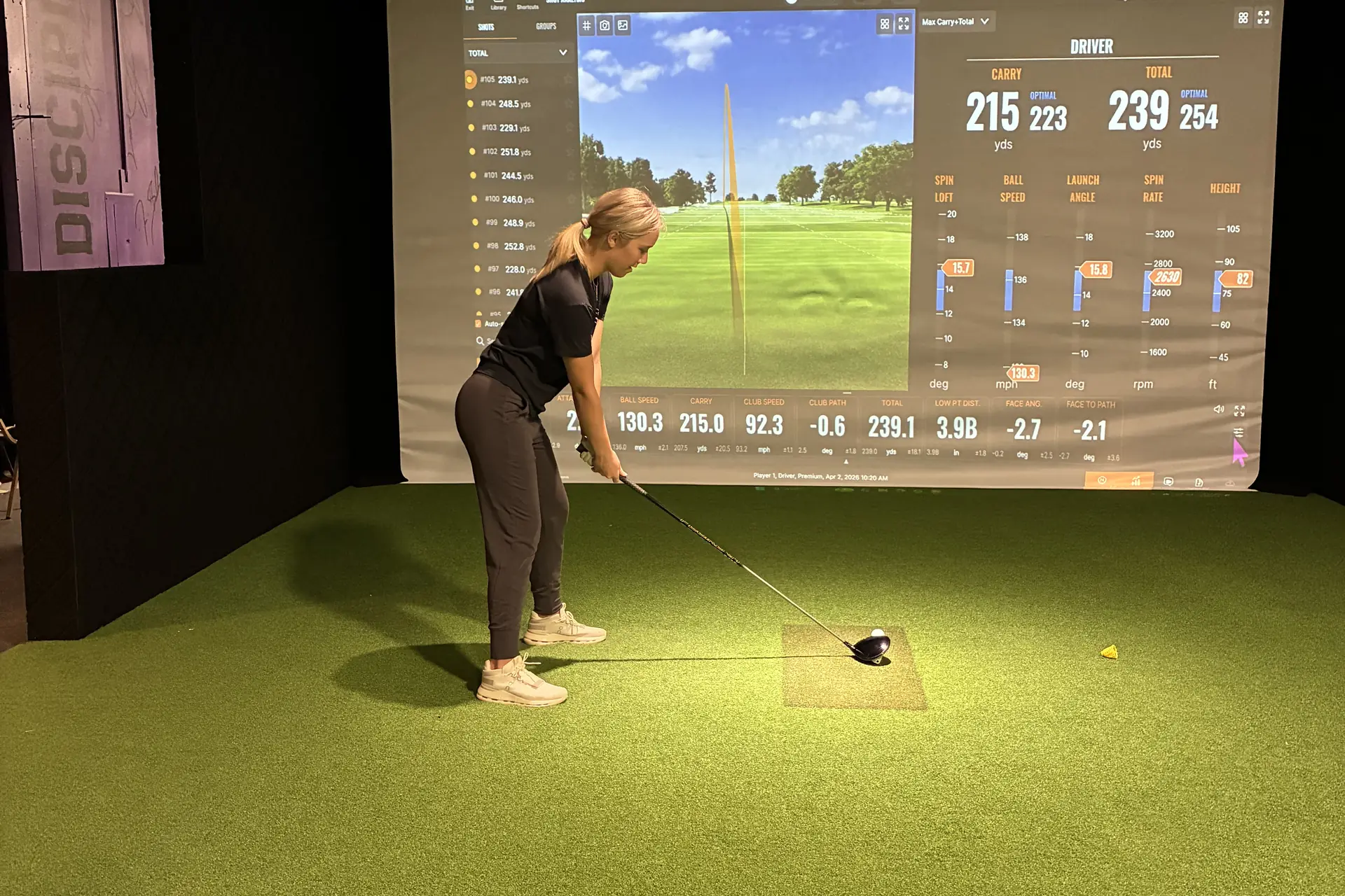 Eric Stevens coaching at Vitality Golf, Watertown, South Dakota