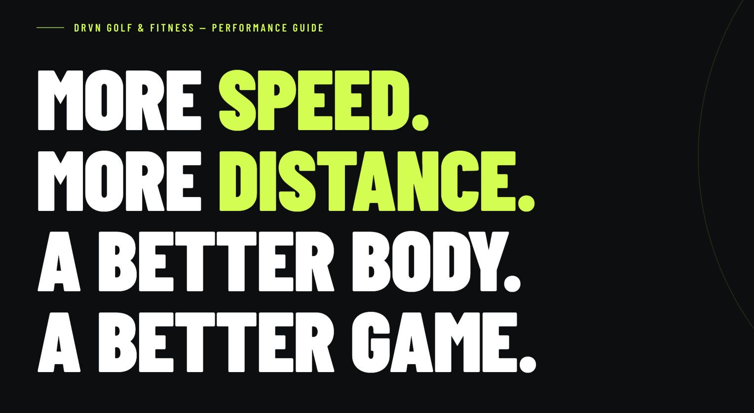 DRVN — How To Hit It Further: The Truth About Swing Speed & Distance
