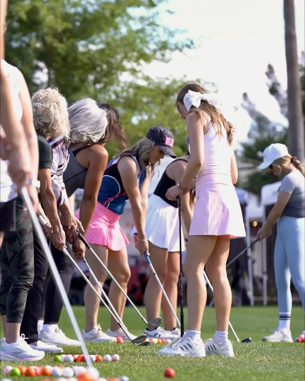 Mariah Swigart's Putt and Pilates clinic at Bellair Golf Park in Phoenix